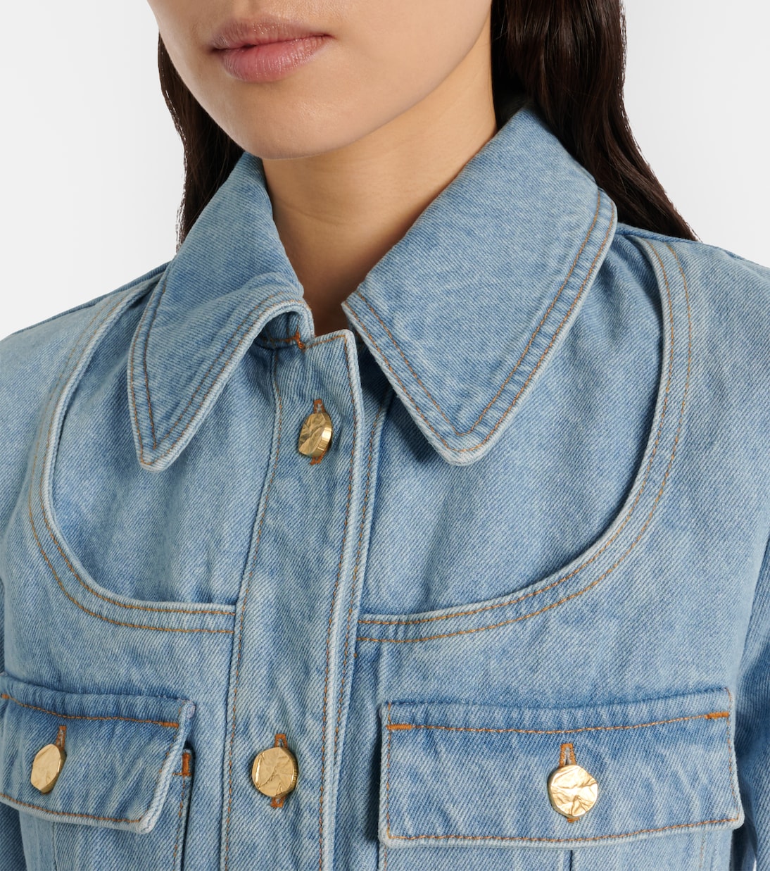 Belted denim jacket | Nina Ricci