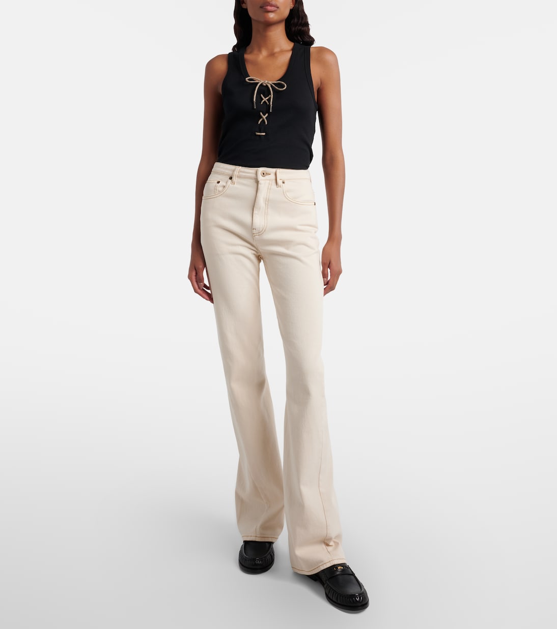 Jeans flared bordados | Burberry