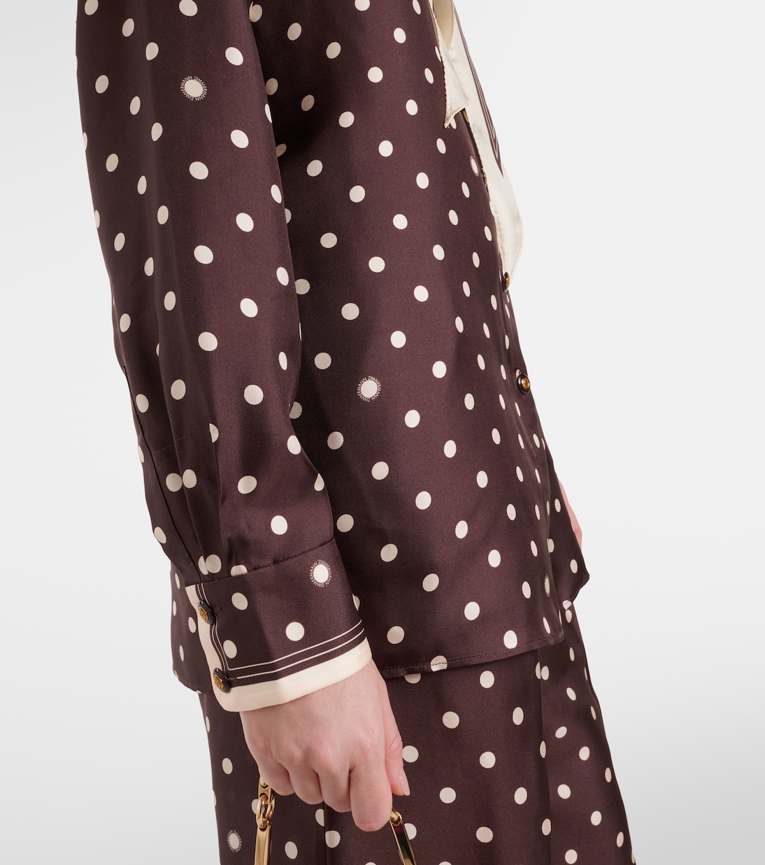 폴카 도트 실크 셔츠 | Zimmermann