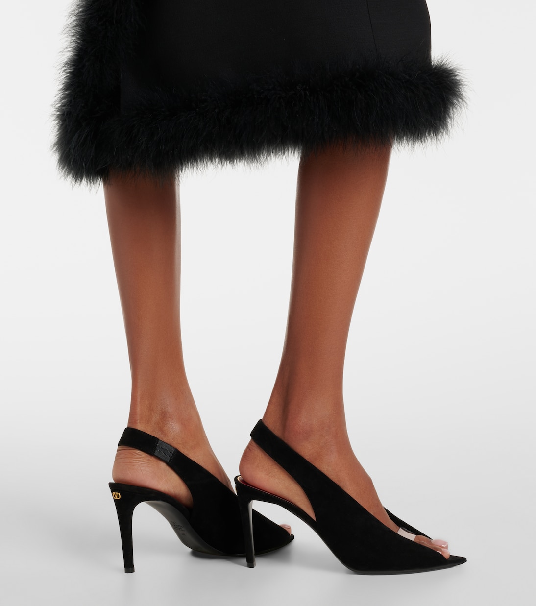 Révélé suede peep-toe pumps | Valentino Garavani
