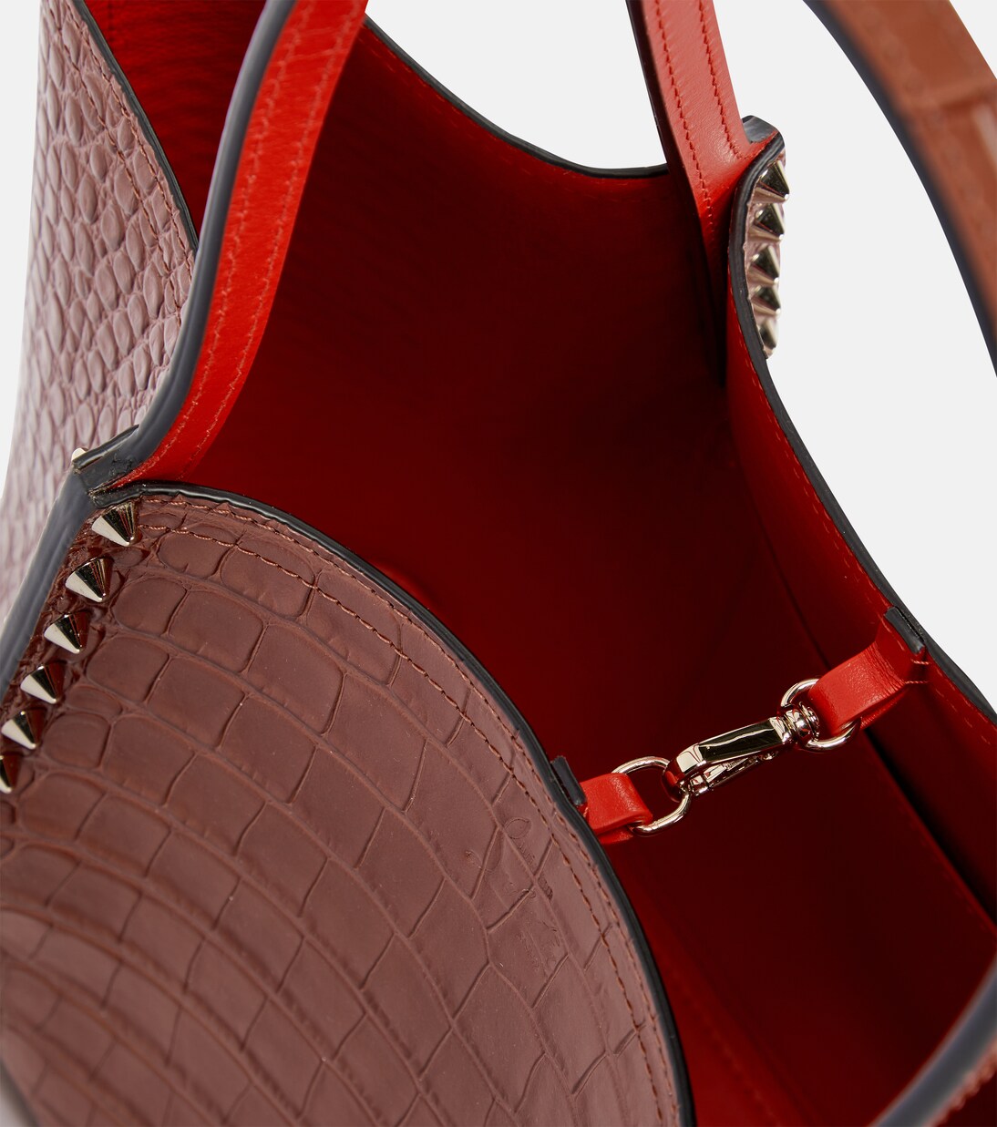 Cabarock Small croc-effect leather tote | Christian Louboutin