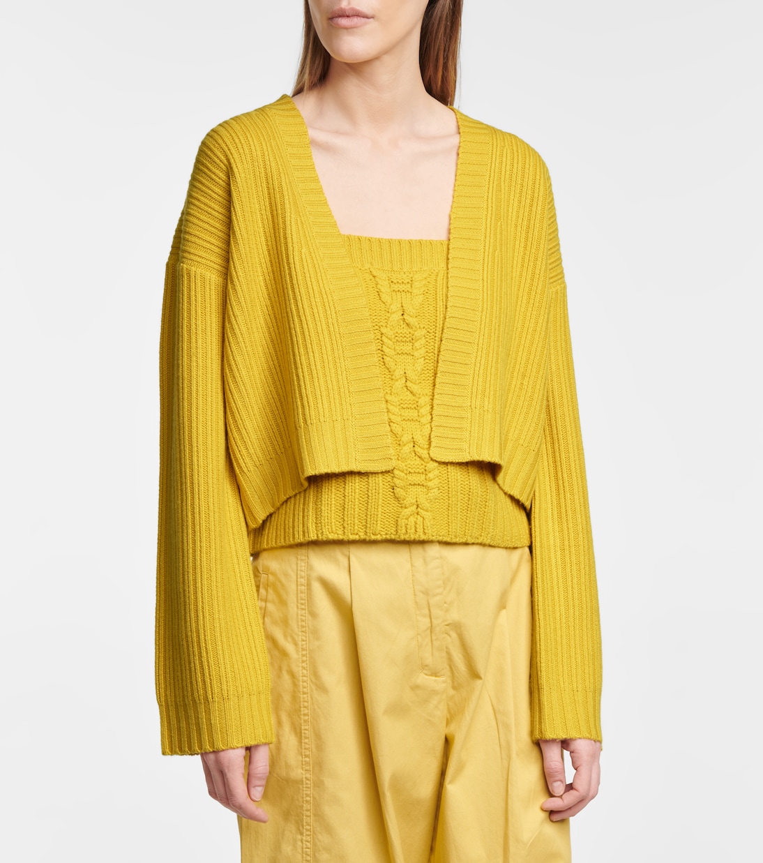 Delightful Match wool camisole and cardigan set | Dorothee Schumacher