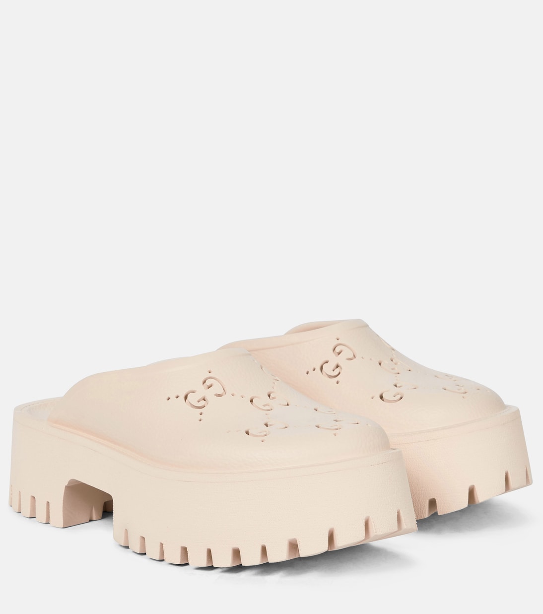 GG rubber clogs in white Gucci Mytheresa