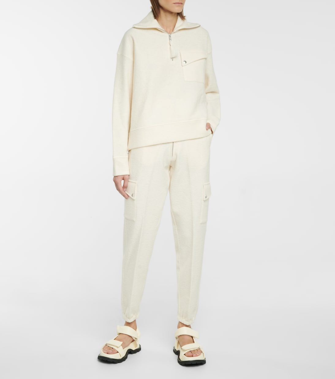 Wool-blend cargo pants | Jil Sander