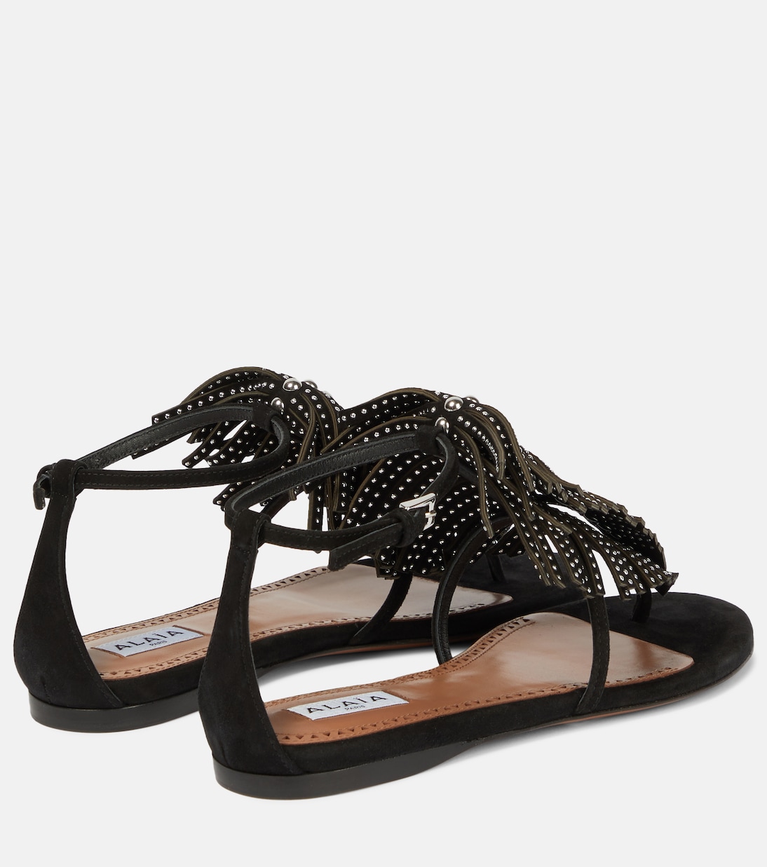 Embellished suede thong sandals | Alaïa