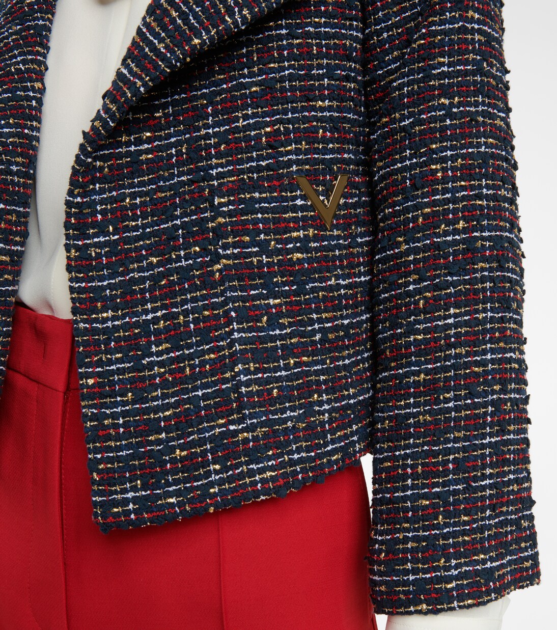 Giacca in tweed lamé | Valentino