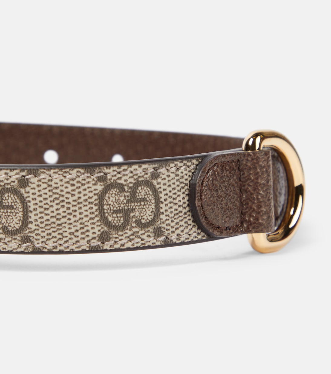 Interlocking G S/M faux leather dog collar | Gucci