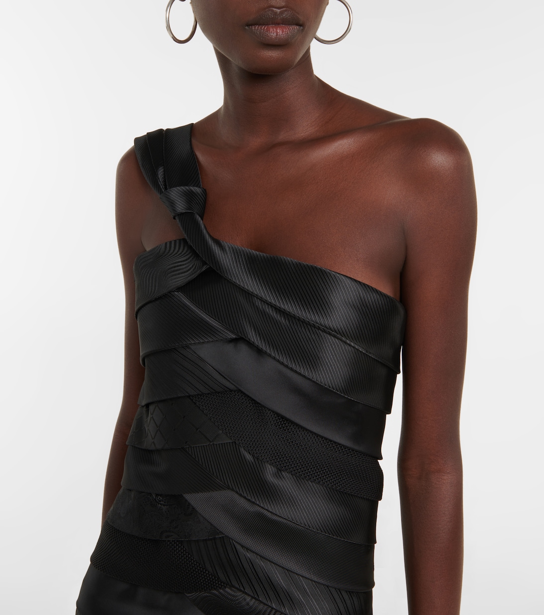 One-shoulder asymmetrical minidress | Coperni