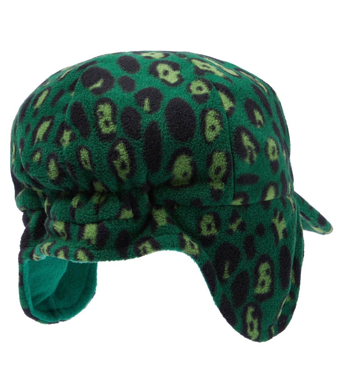 Leopard-print fleece hat | Mini Rodini