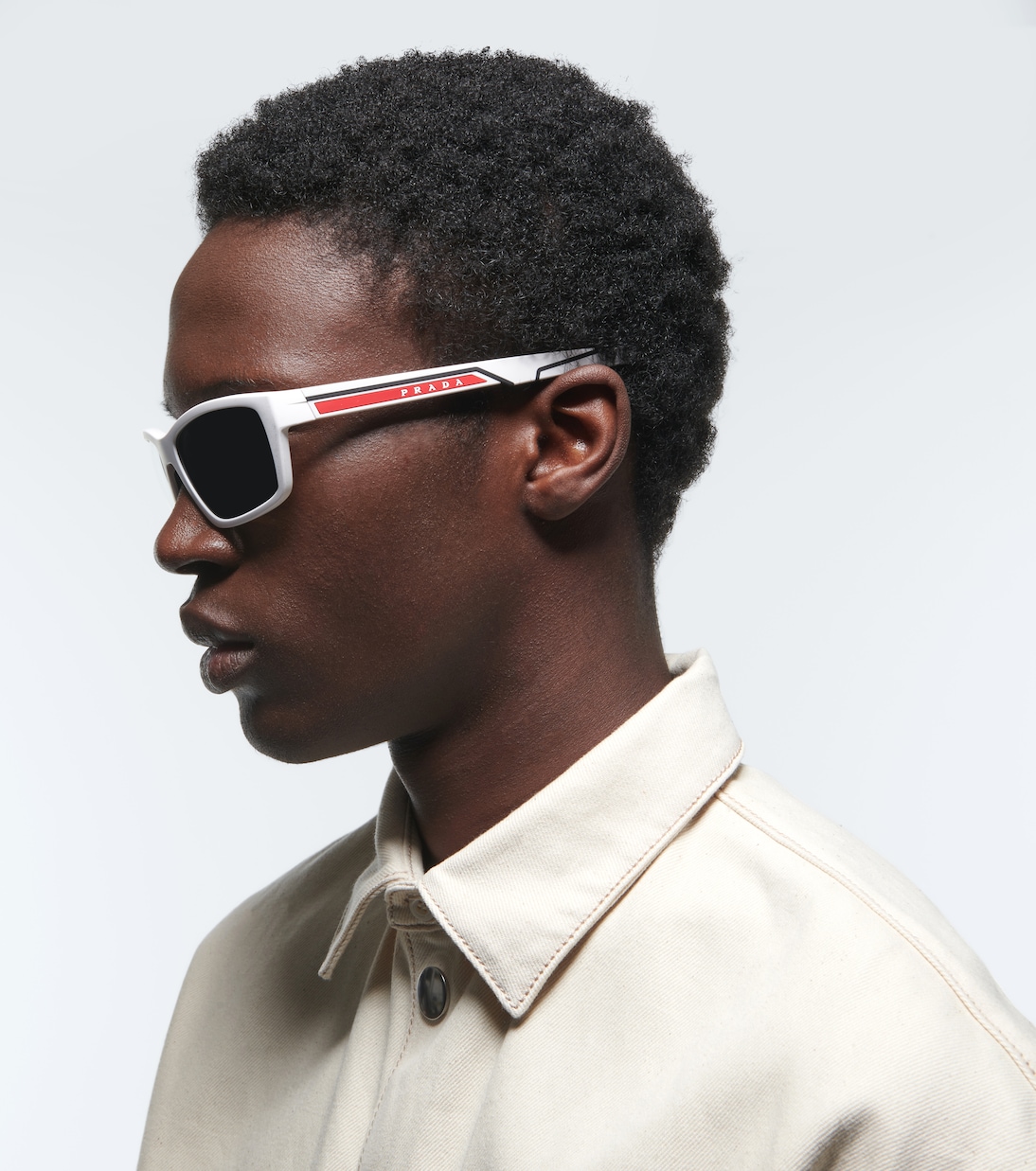 Linea Rossa rectangular sunglasses | Prada