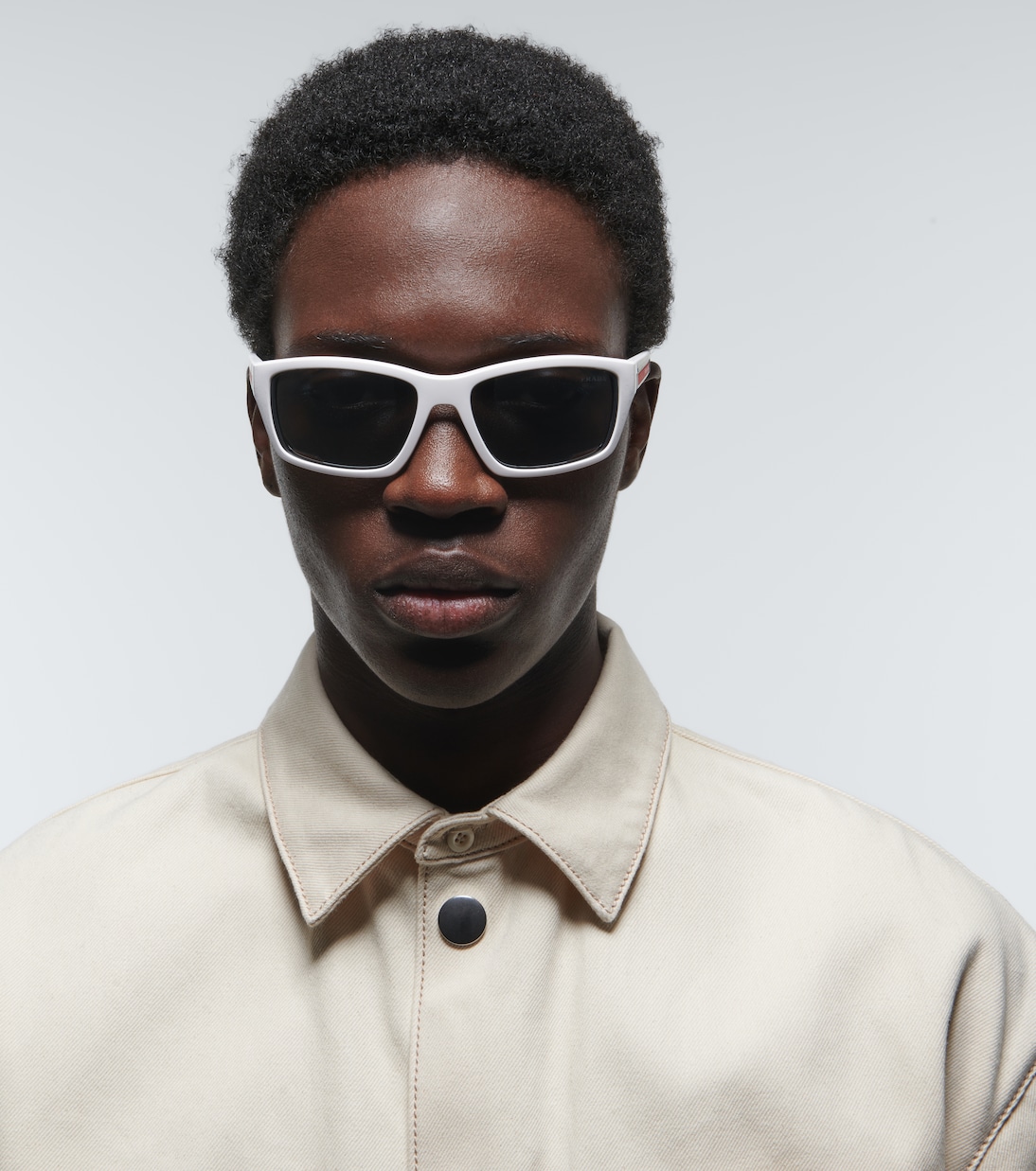 Linea Rossa rectangular sunglasses | Prada