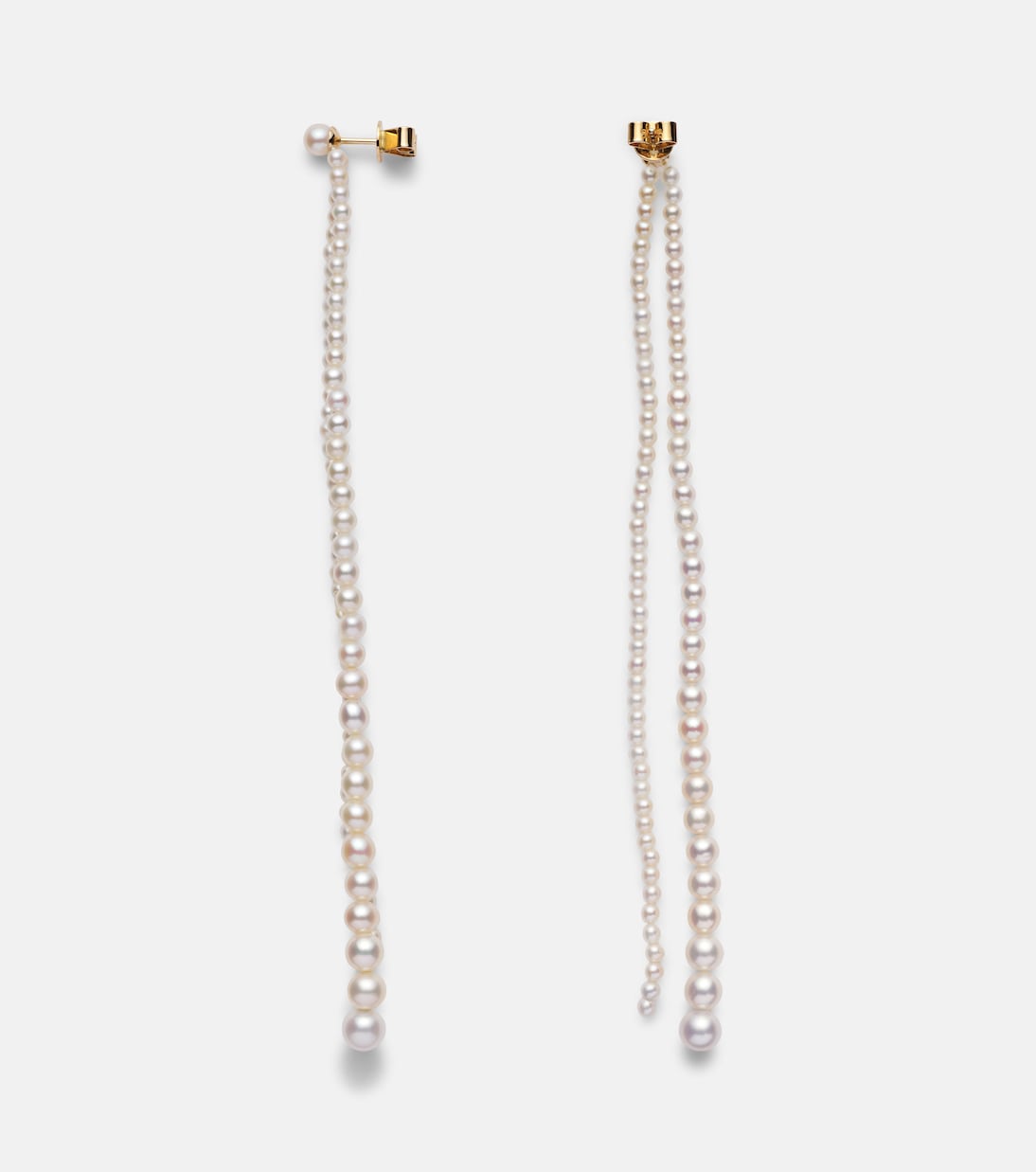 Orecchini con Perle Pendenti in Oro 14kt di SOPHIE BILLE BRAHE, stile giovane e raffinato