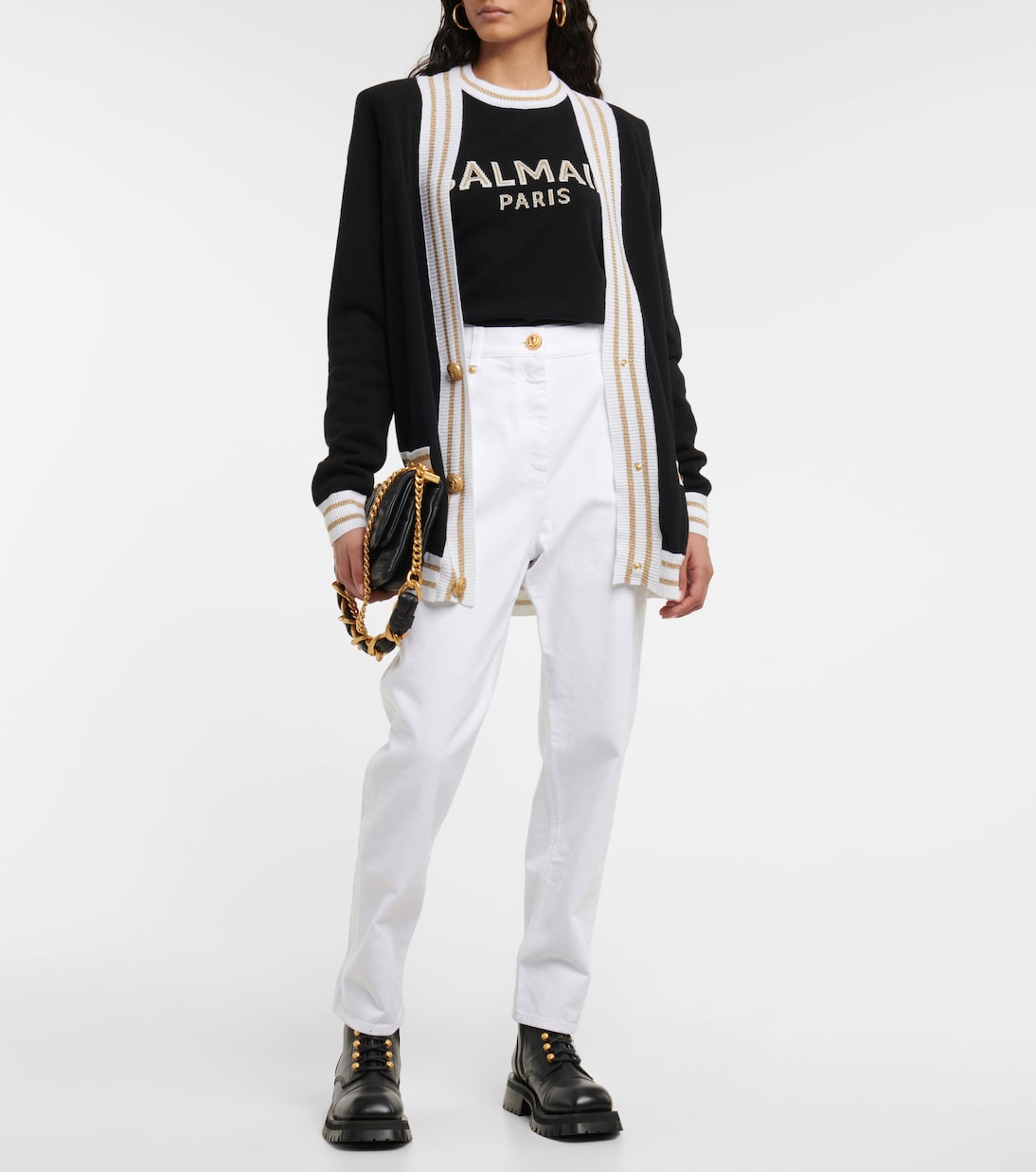 Oversized wool and cashmere-blend cardigan | Balmain