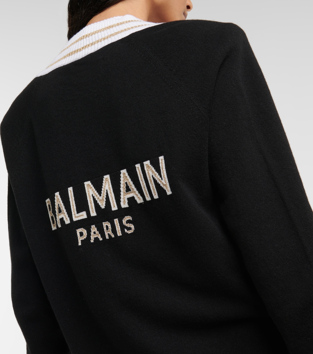 Oversized wool and cashmere-blend cardigan | Balmain