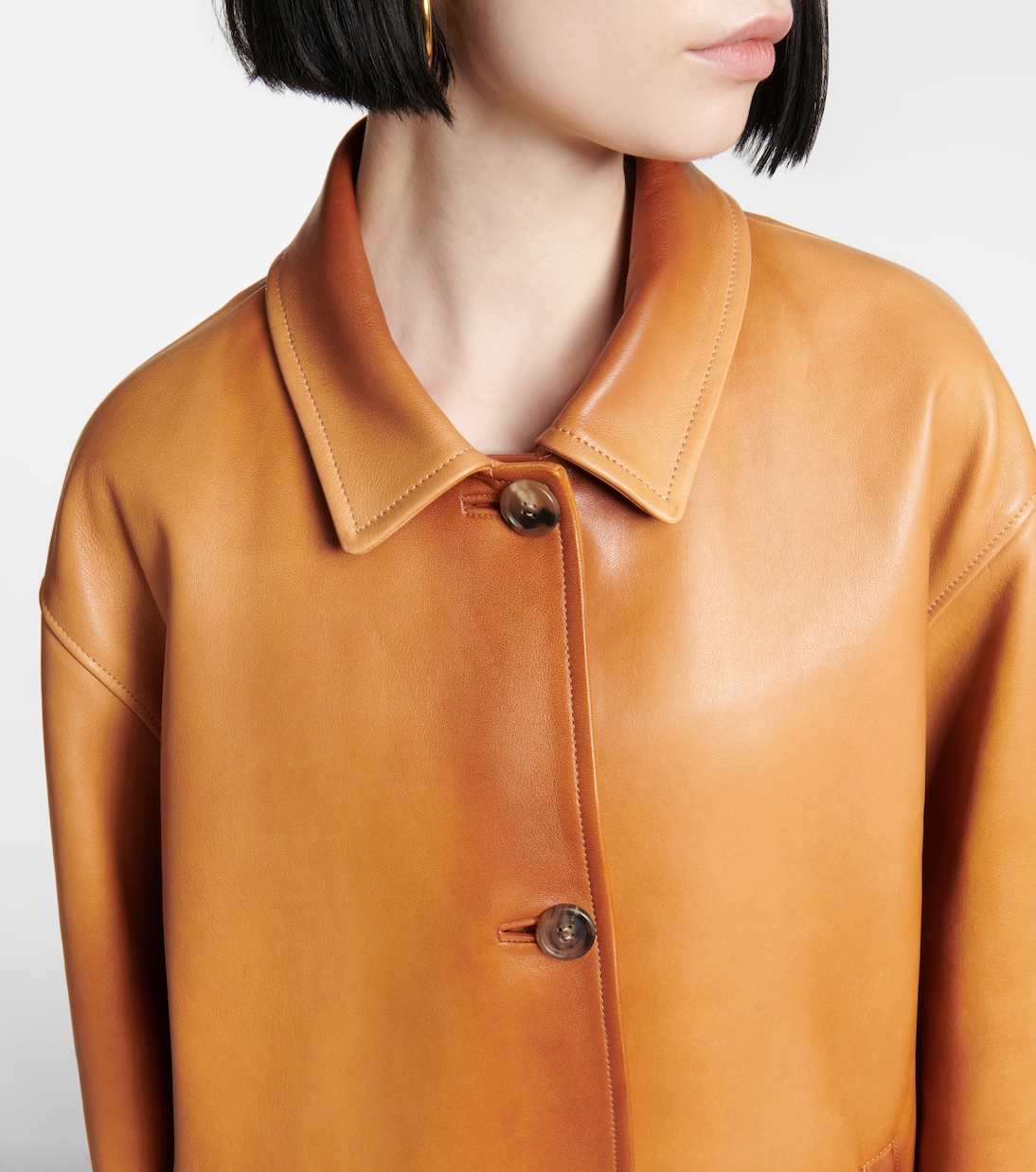 Mantel aus Leder | Miu Miu