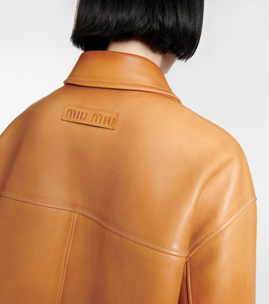 Mantel aus Leder | Miu Miu