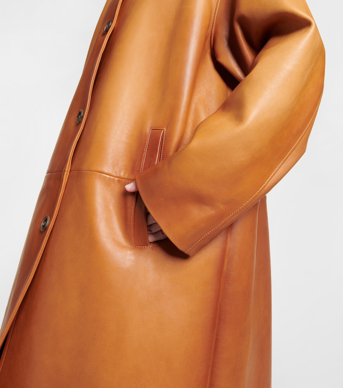 Mantel aus Leder | Miu Miu