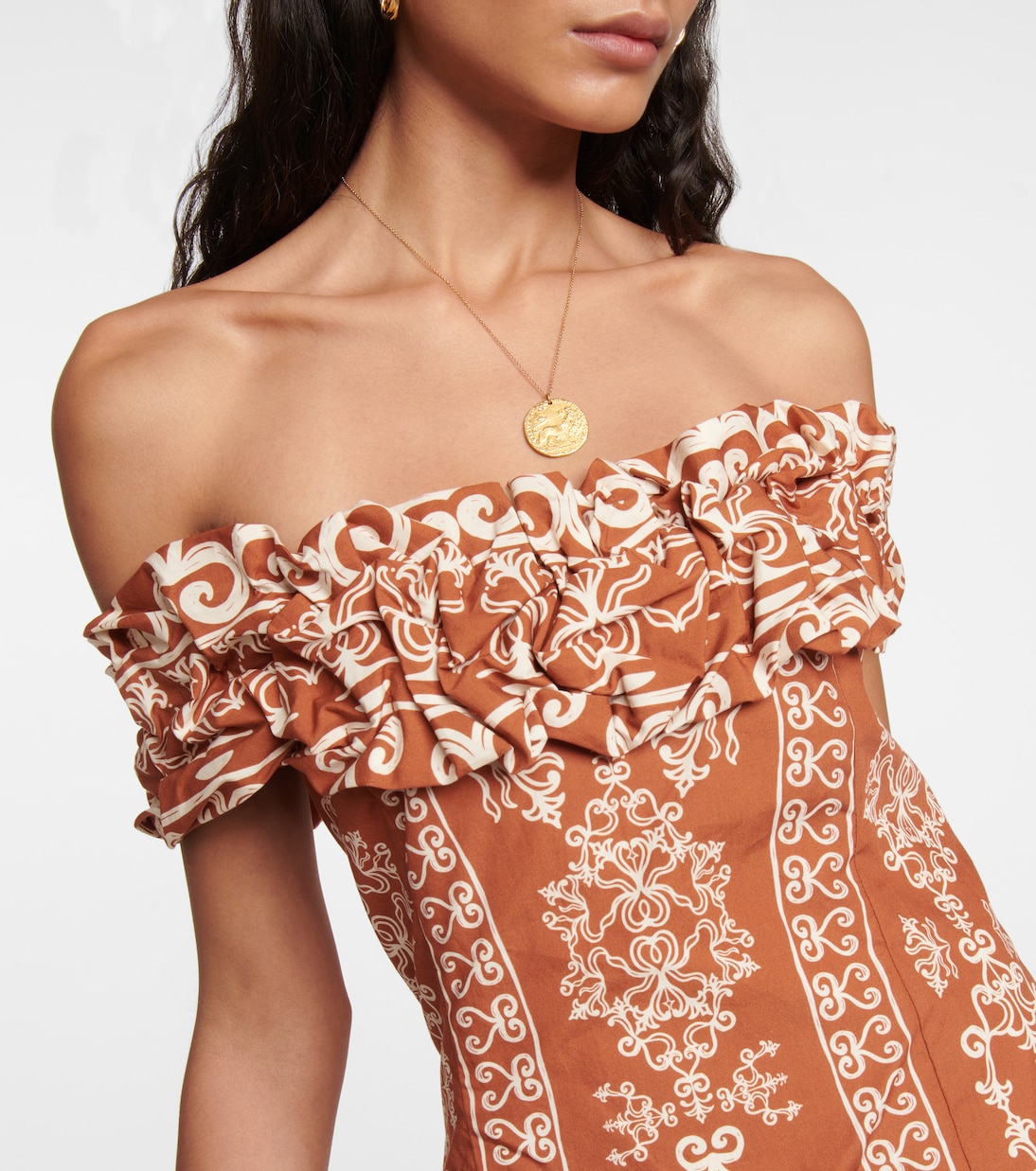 Jardin Calados cotton poplin minidress | Agua by Agua Bendita