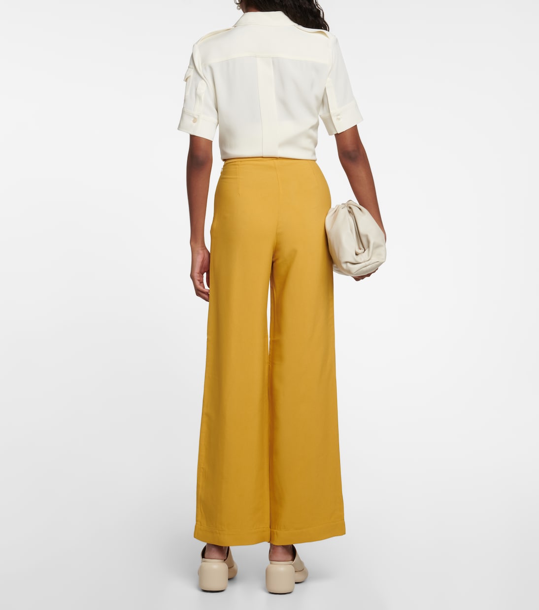Pantalon ample en satin | Taller Marmo