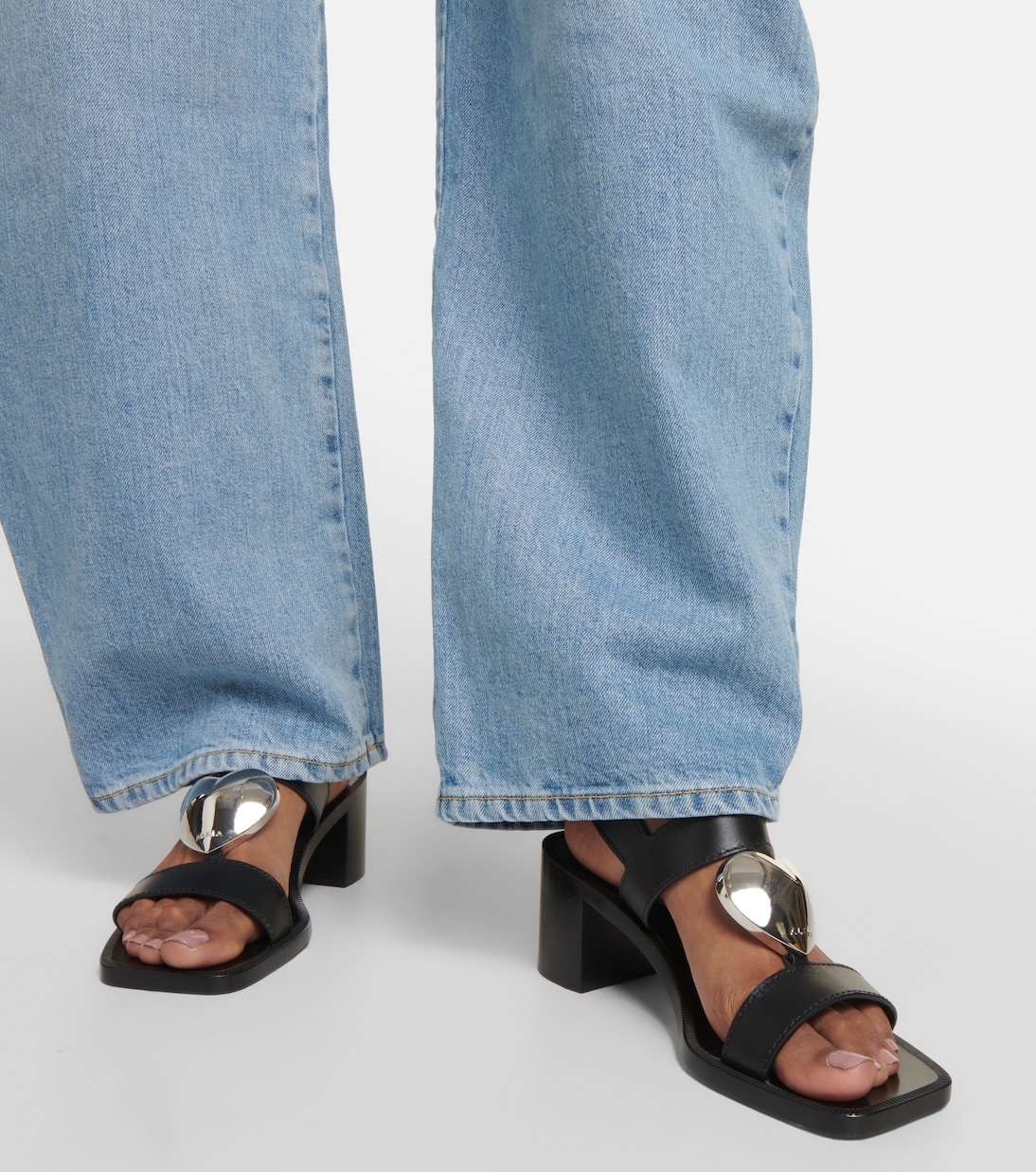 Sandalen Le Cœur aus Leder | Alaïa
