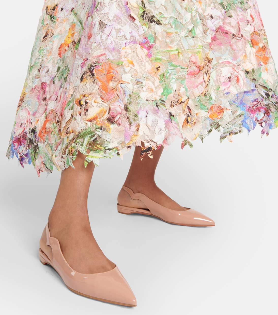 Ballerine slingback in vernice | Christian Louboutin
