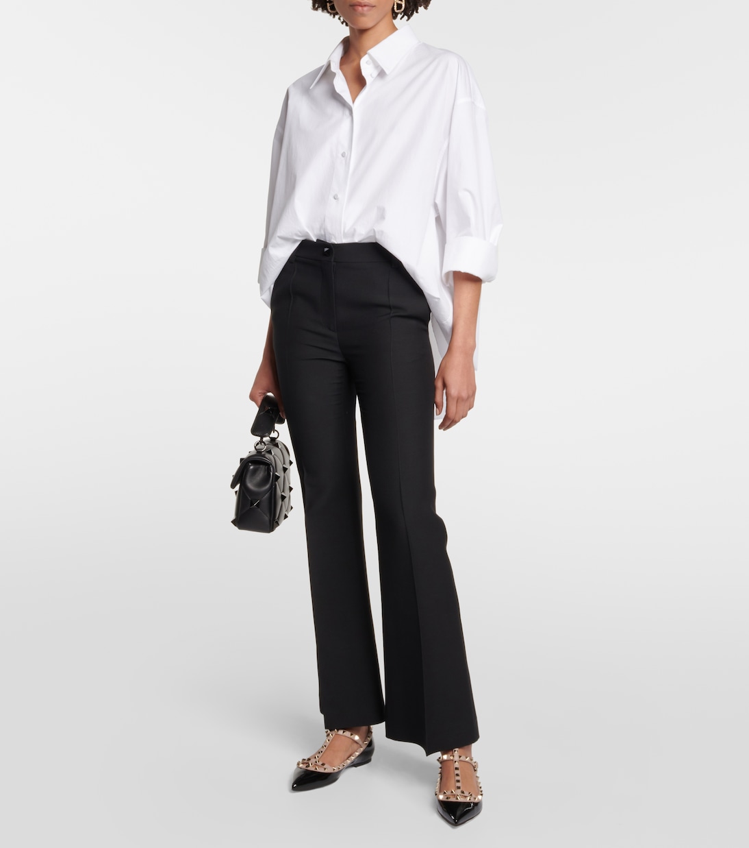 Ballerinas Rockstud aus Lackleder | Valentino Garavani