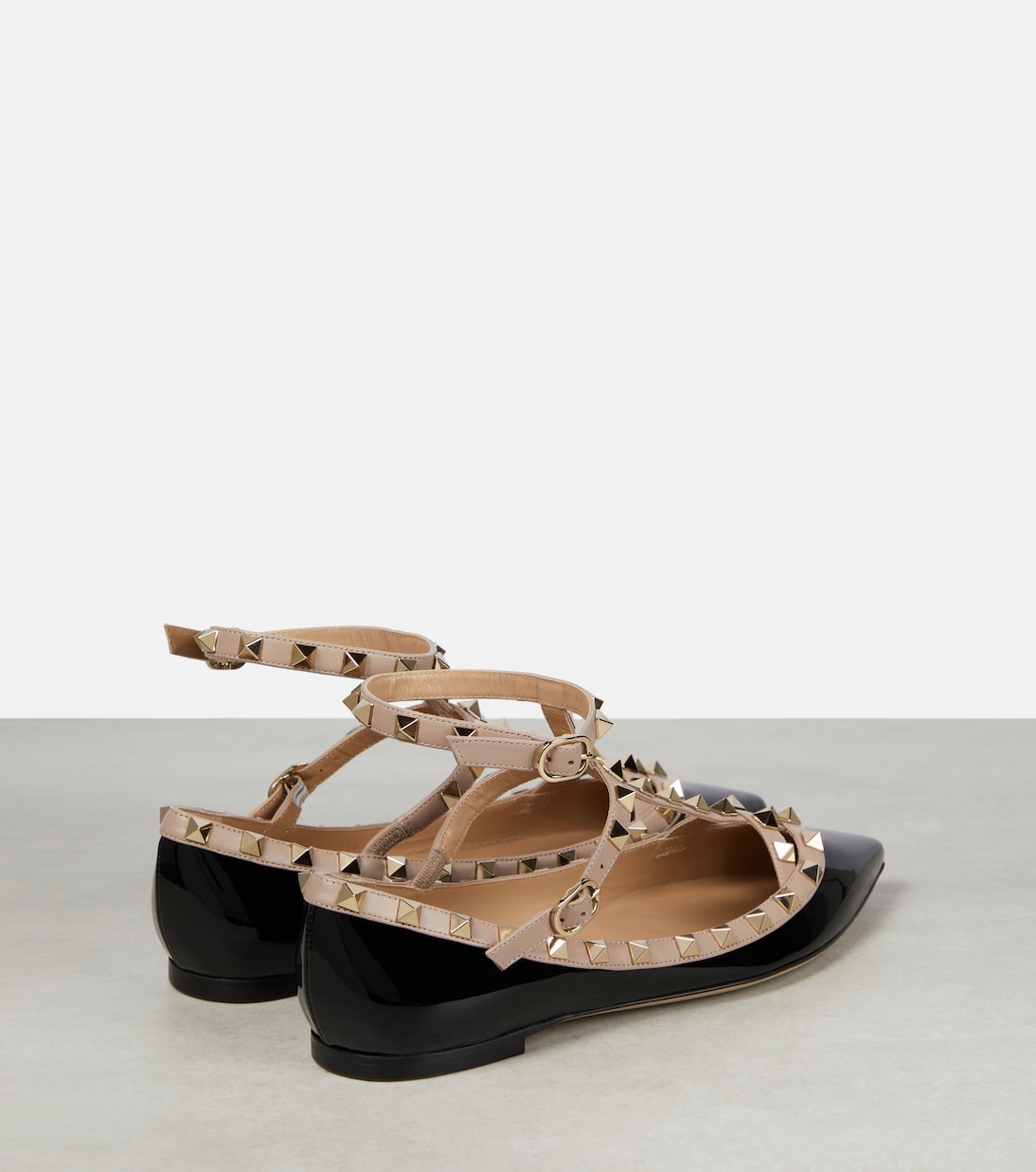 Ballerinas Rockstud aus Lackleder | Valentino Garavani