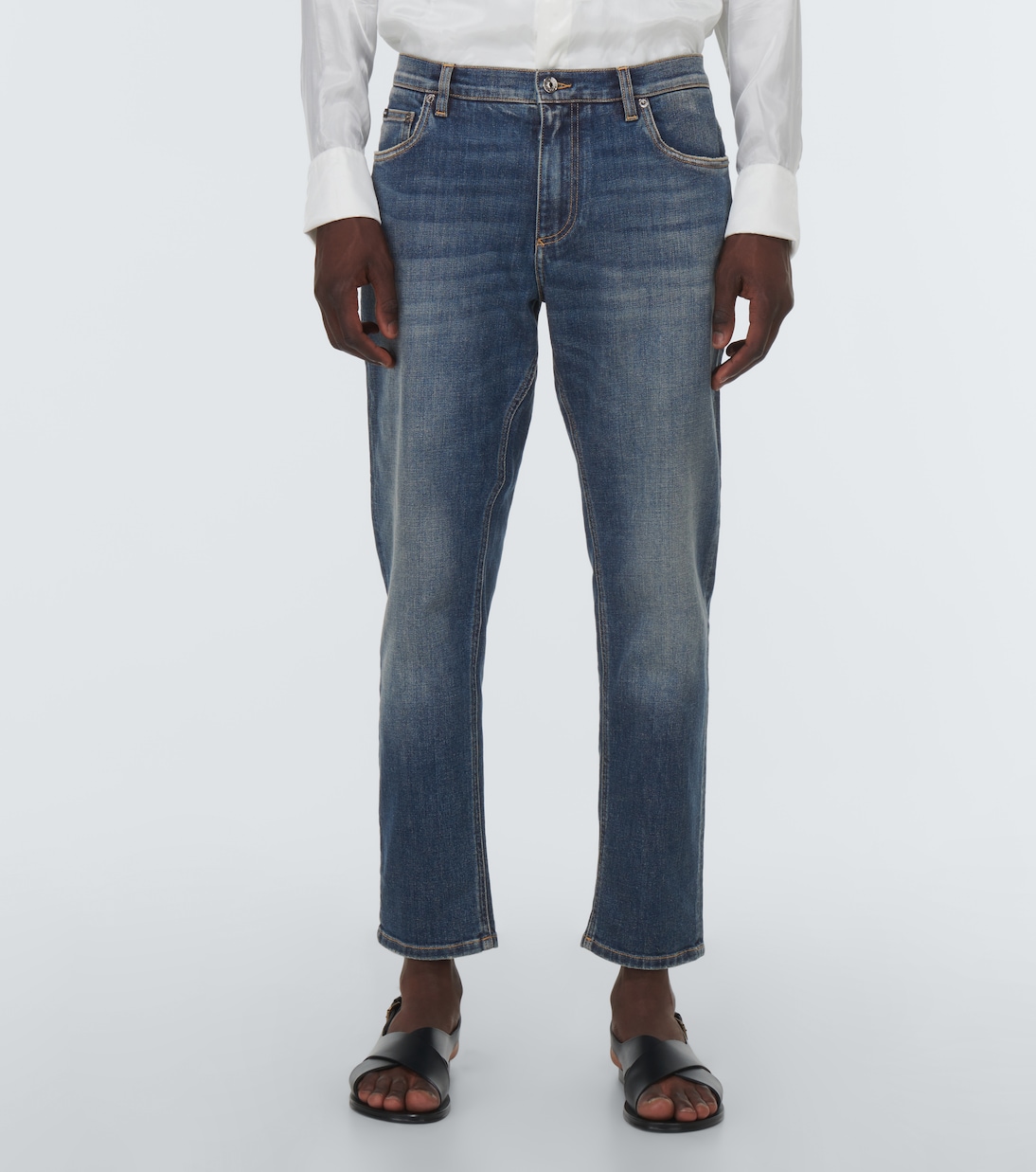 Jeans rectos cropped | Dolce&Gabbana