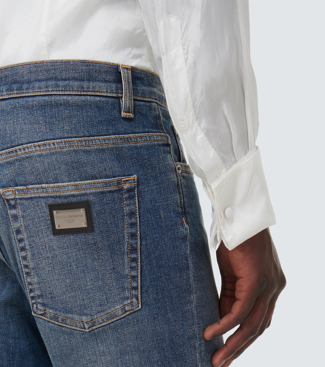 Jeans rectos cropped | Dolce&Gabbana