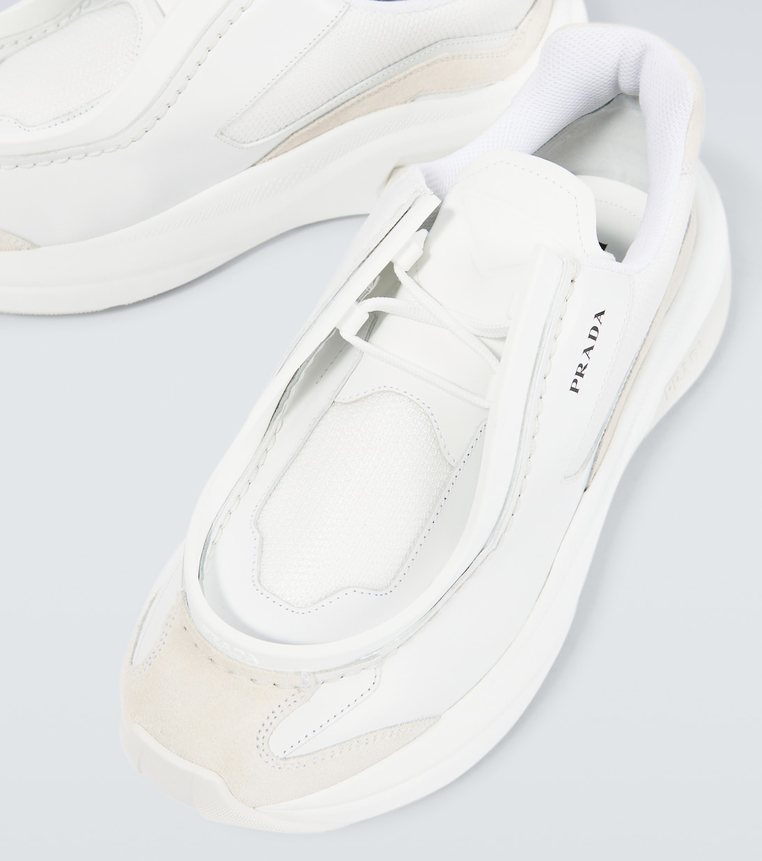 Sneakers Systeme aus Leder | Prada