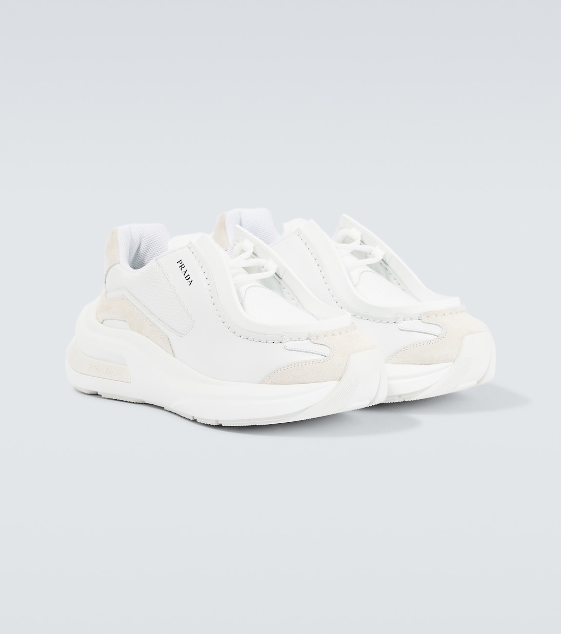 Sneakers Systeme aus Leder | Prada