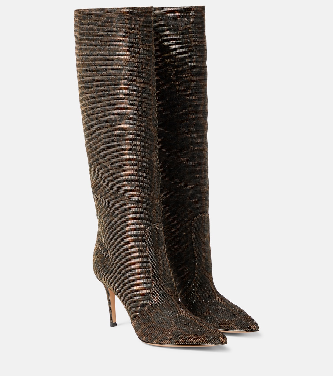 Hansen leopard-print knee-high boots | Gianvito Rossi