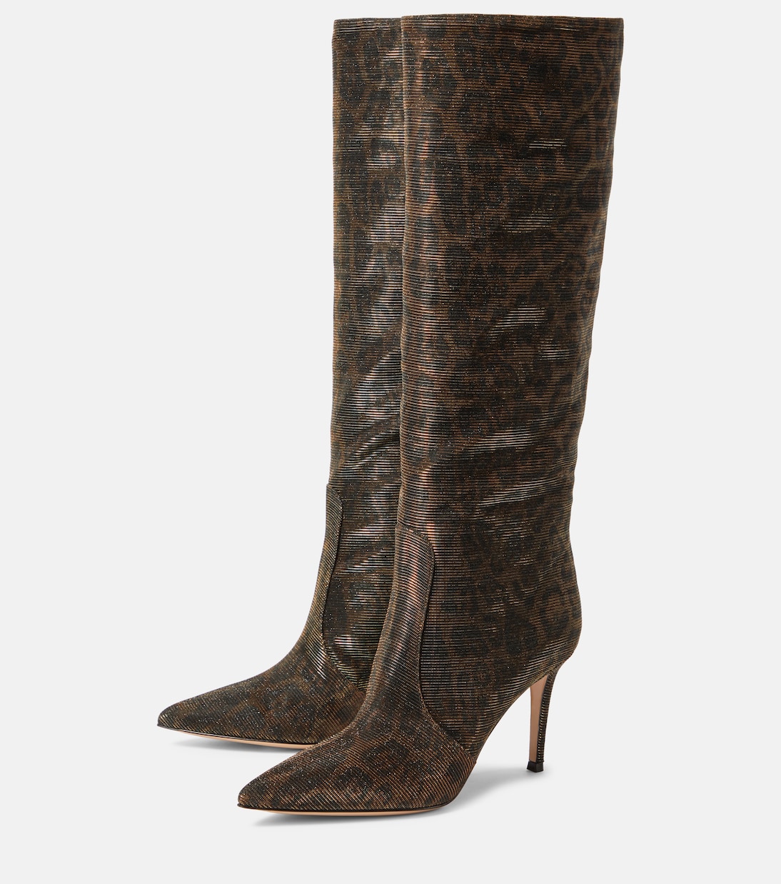 Hansen leopard-print knee-high boots | Gianvito Rossi