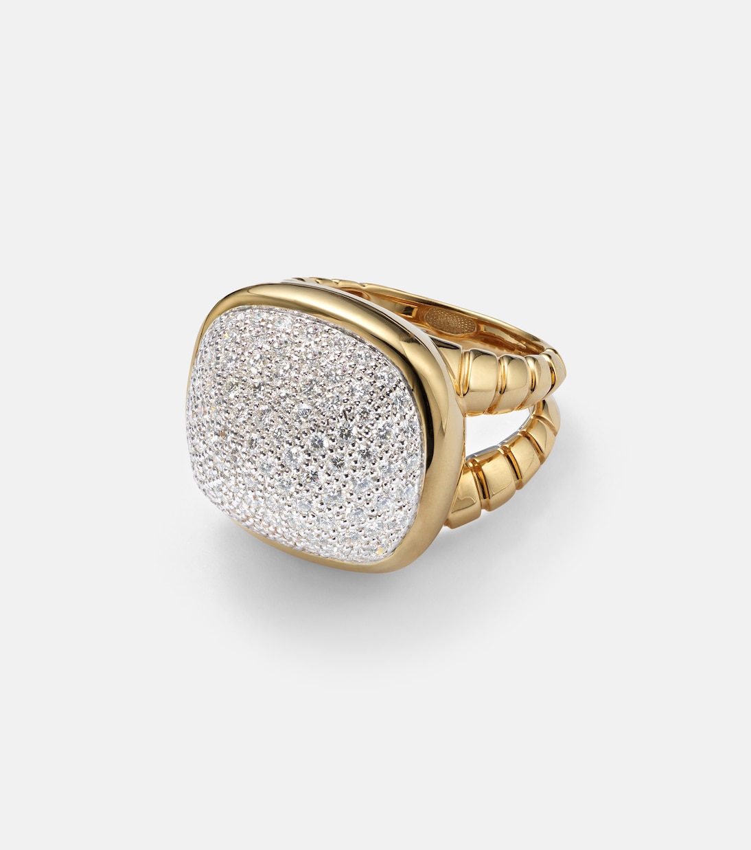 Anello in oro 18kt MARINA B Tigella con diamanti, gioiello chic per giovani trendsetter