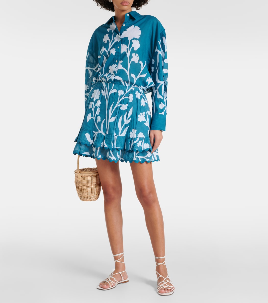 Camisa de algodón floral | Juliet Dunn