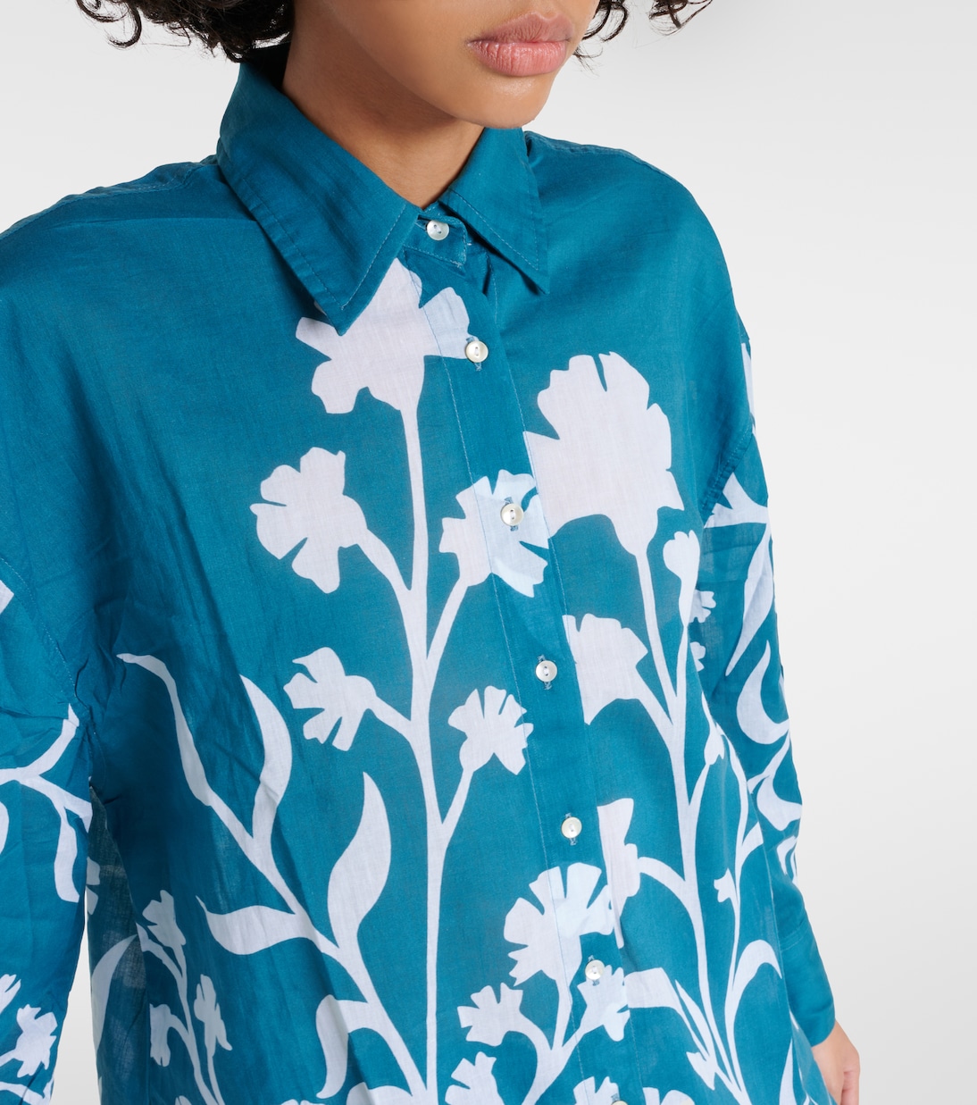 Camisa de algodón floral | Juliet Dunn