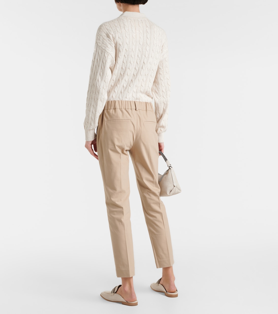 Pantalones chinos en mezcla de algodón | Brunello Cucinelli