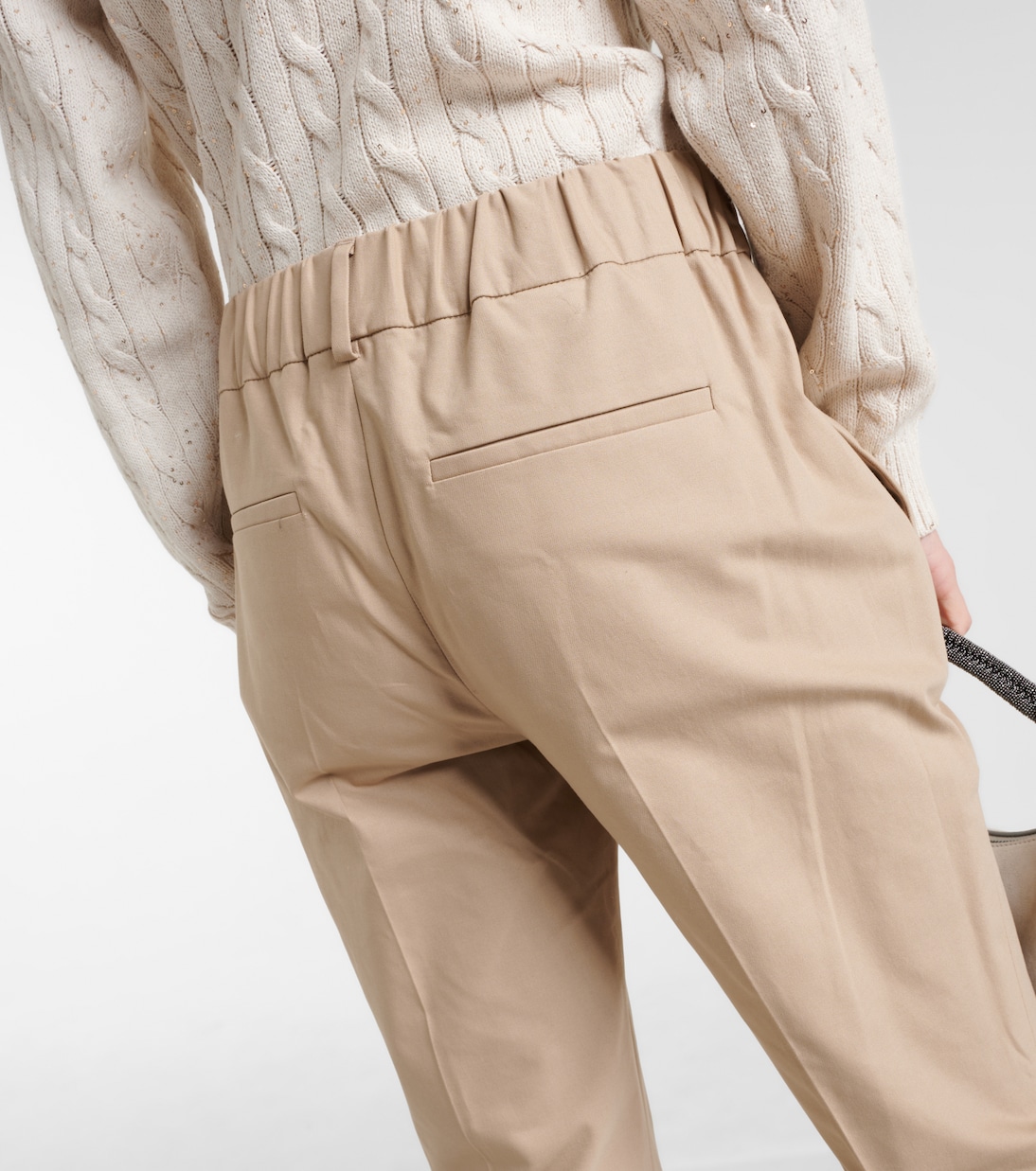 Pantalones chinos en mezcla de algodón | Brunello Cucinelli