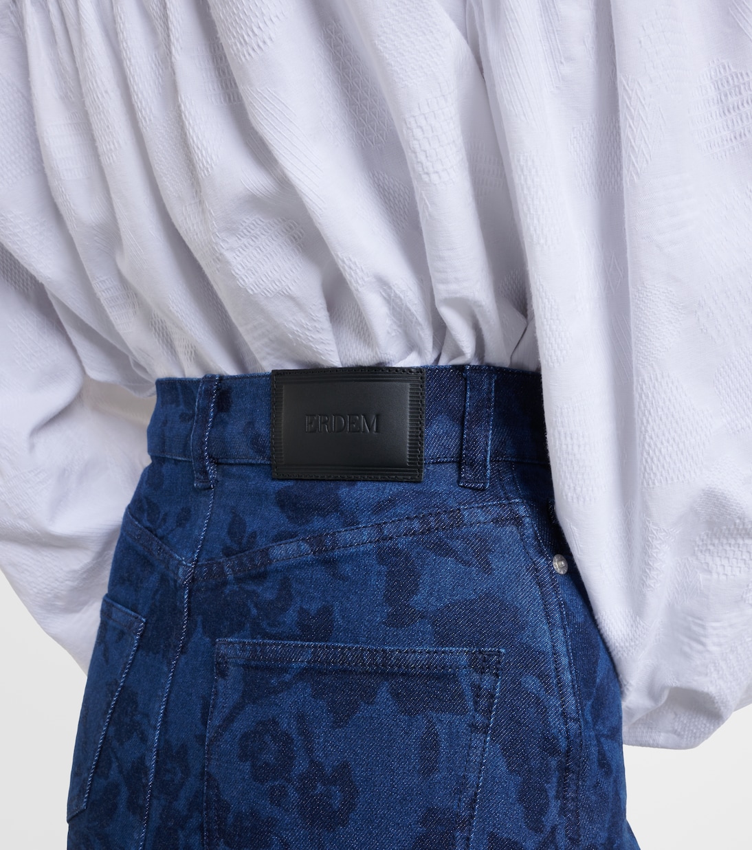 Falda midi de denim | Erdem