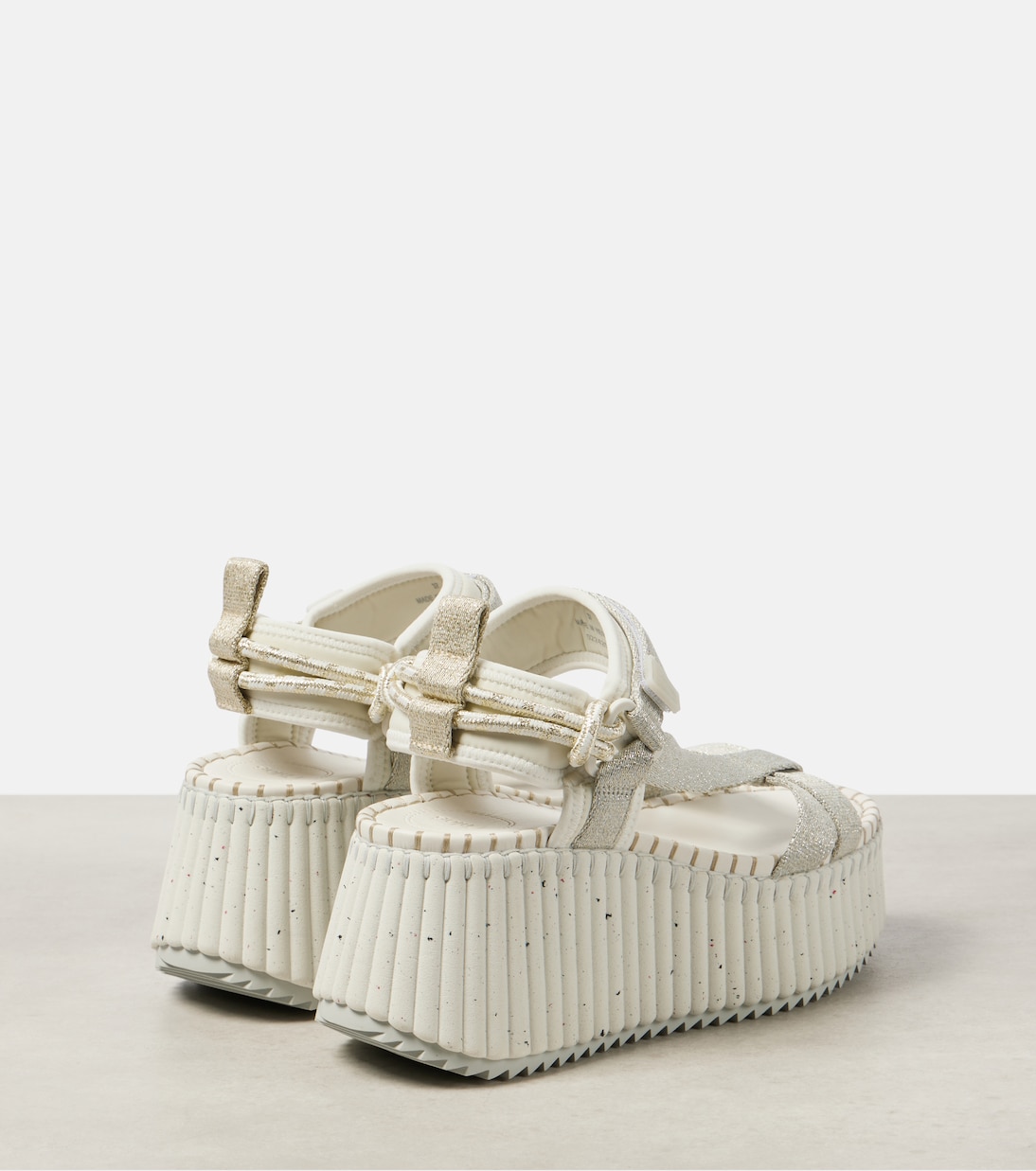 Nama metallic wedge sandals | Chloé