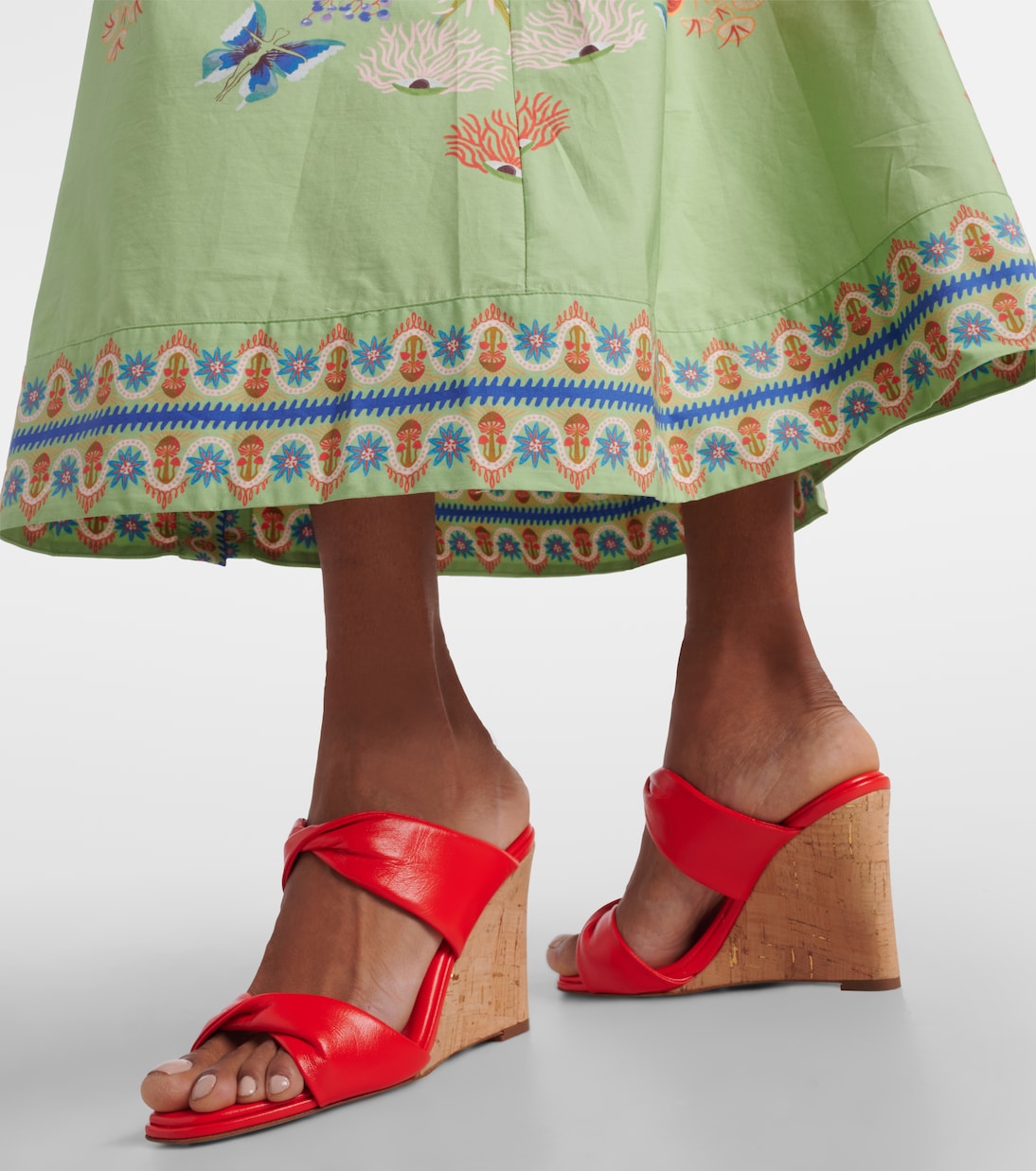 Sandali Twist in pelle con zeppa | Aquazzura