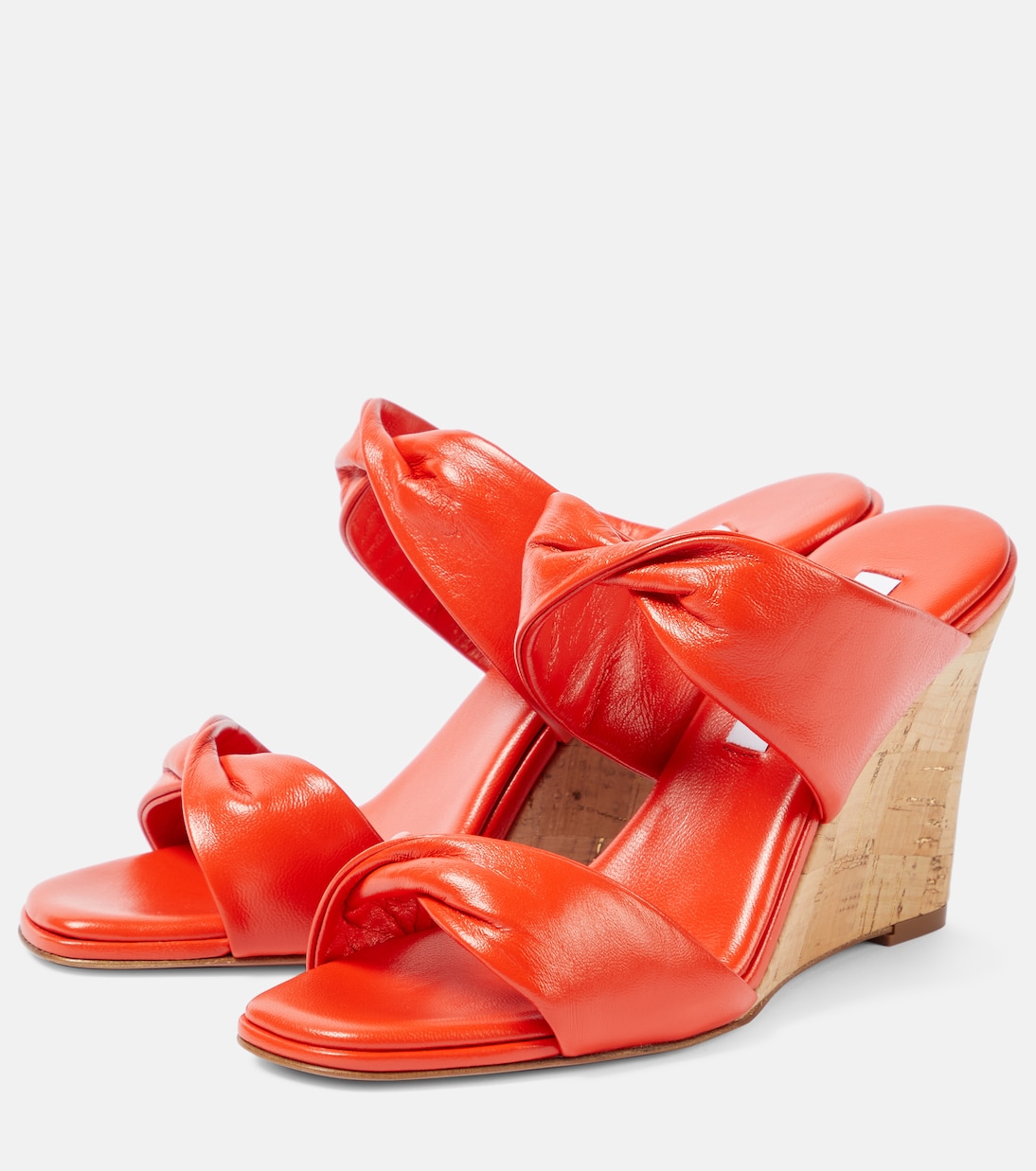 Sandali Twist in pelle con zeppa | Aquazzura