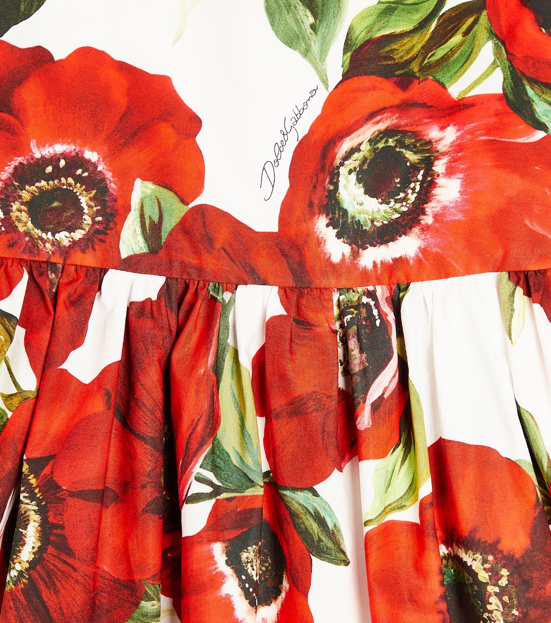 Kleid aus Baumwollpopeline | Dolce&Gabbana Kids