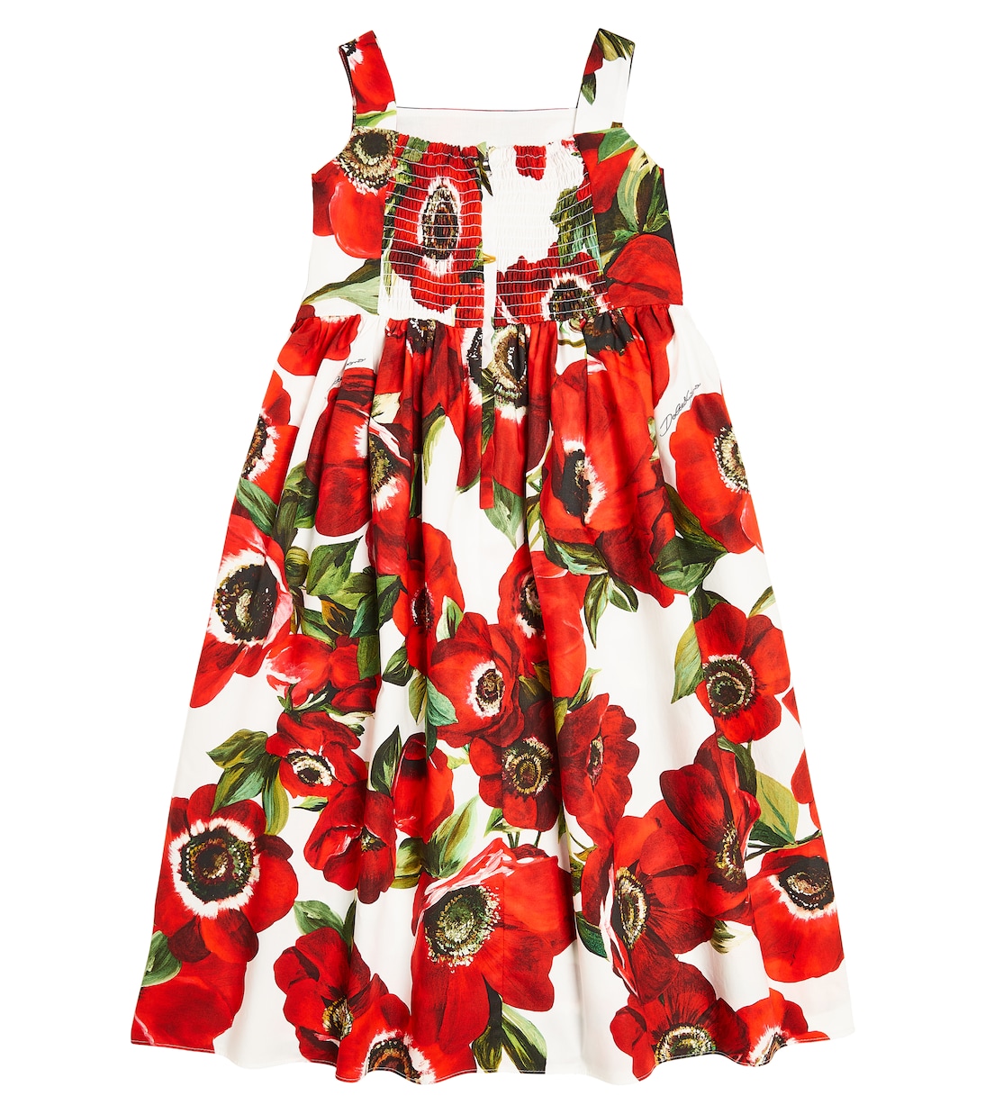 Kleid aus Baumwollpopeline | Dolce&Gabbana Kids