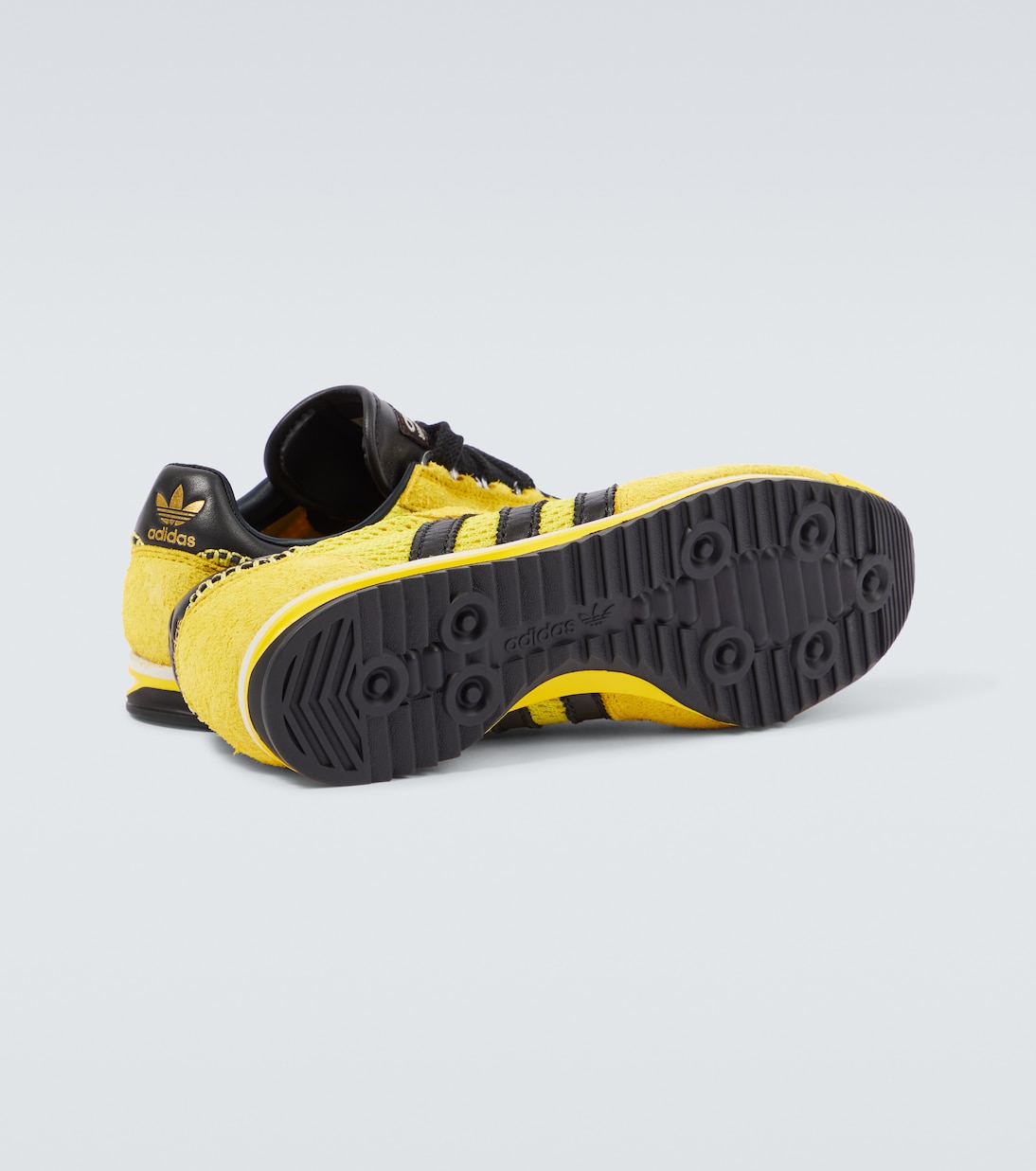 x Wales Bonner SL76 leather trimmed sneakers in yellow Adidas Mytheresa
