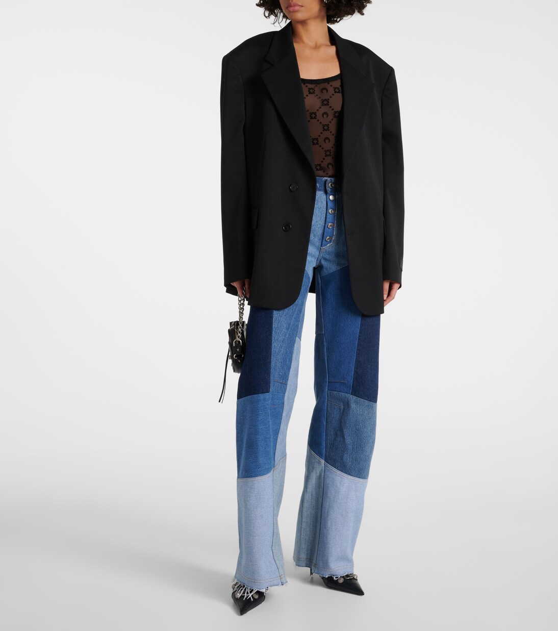Top Moonogram aus Mesh | Marine Serre