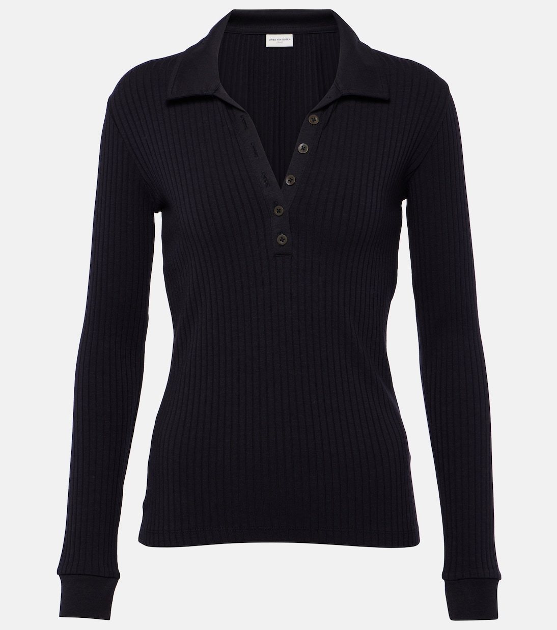 Horst cotton-blend polo shirt | Dries Van Noten