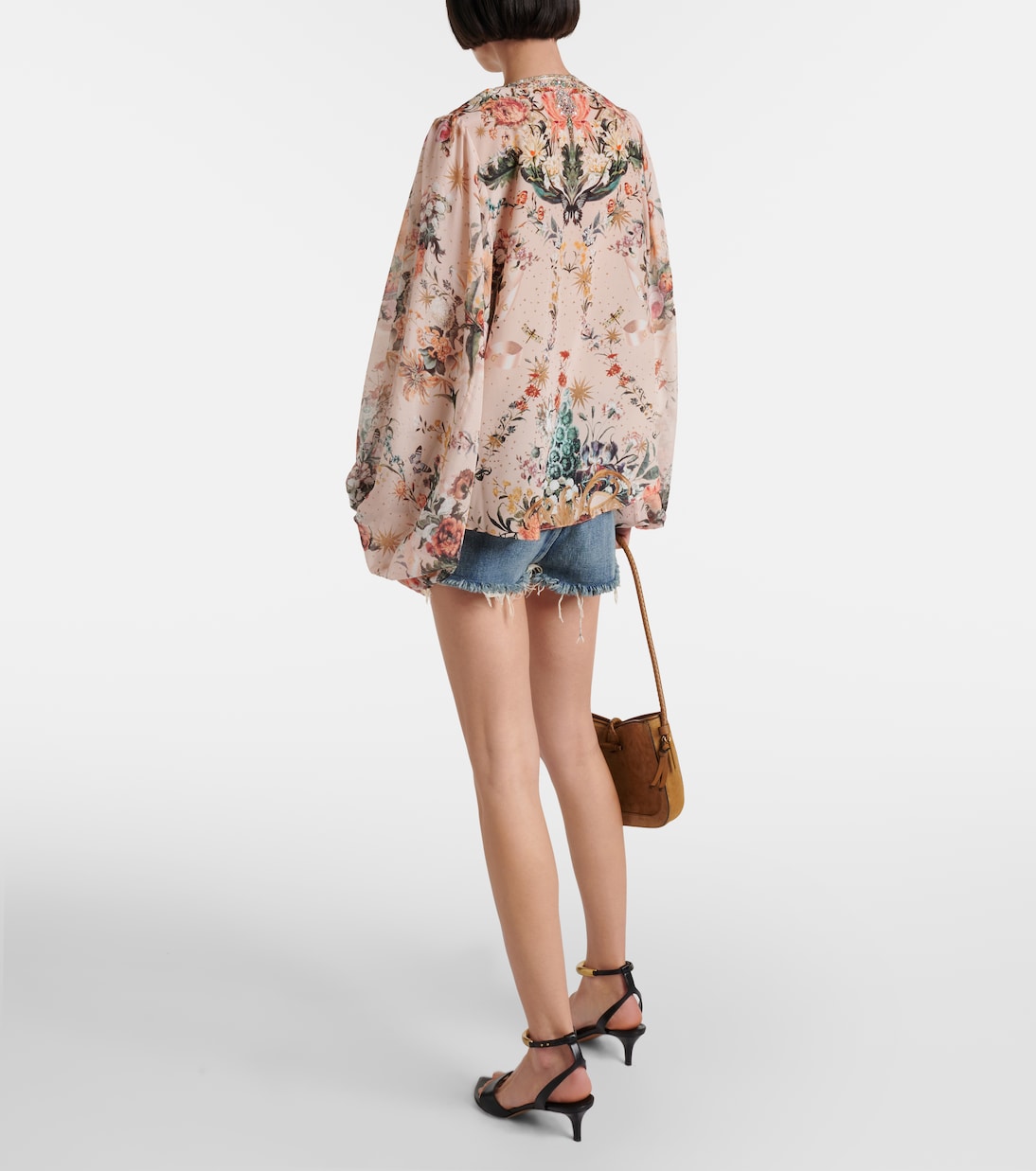 Blouse en soie à fleurs | Camilla