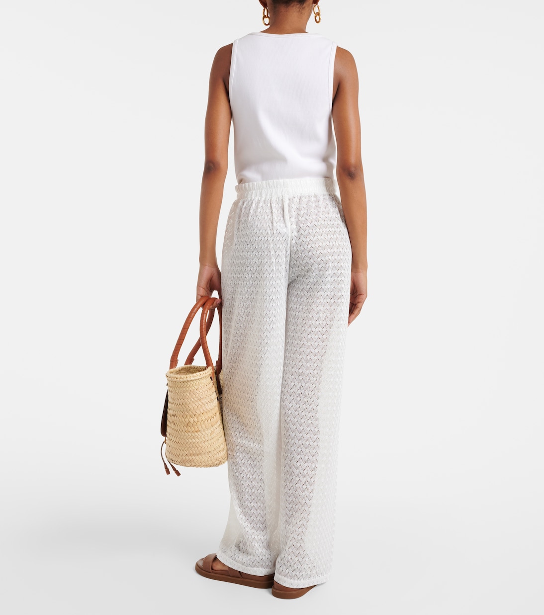 Sienna open-knit wide-leg pants | Melissa Odabash