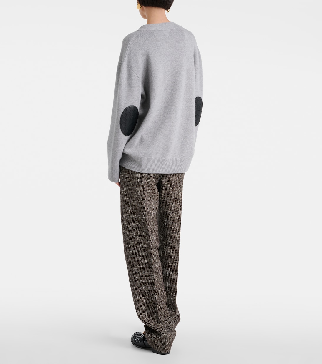 Cárdigan de mezcla de cachemir con piel | Bottega Veneta